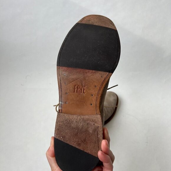 ❤️ Frye Paul Bal Oxford in Suede leather, Tan, Size 10.5 D - Picture 9 of 13